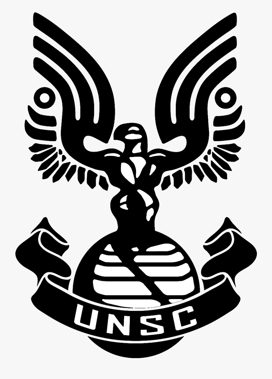 Halo Clipart Black And White - Halo Unsc Logo, Transparent Clipart