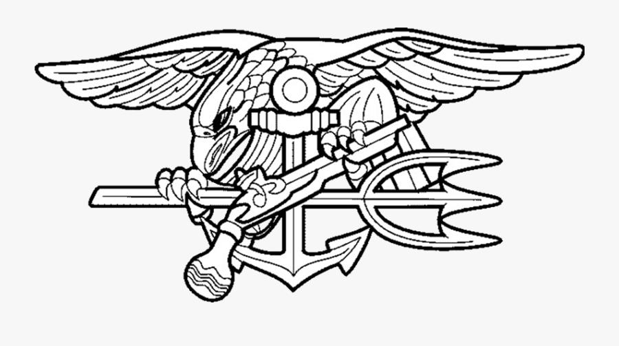 28 Collection Of Navy Seal Emblem Drawing - Navy Seal Logo Drawing, Transparent Clipart