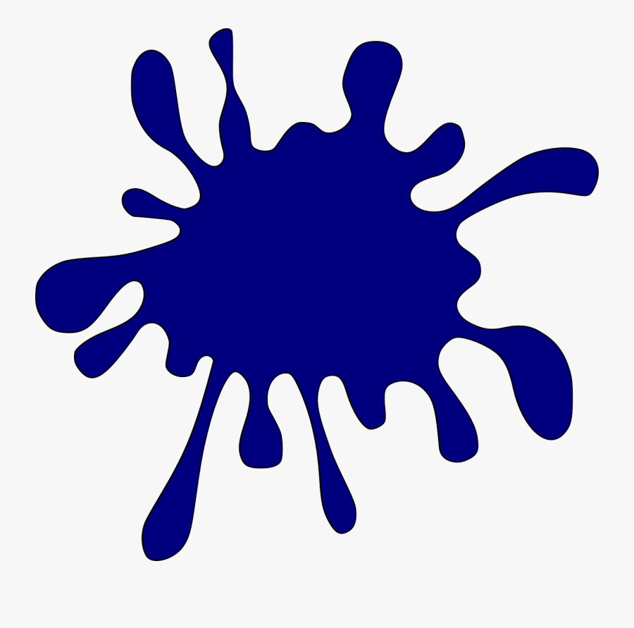 Pool Of Blood Png - Color Splash Clipart Blue, Transparent Clipart
