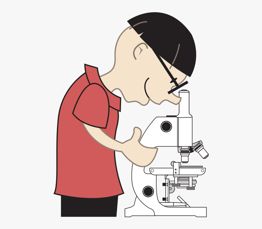 Art,communication,arm - Drawing Of A Cartoon Microscope, Transparent Clipart