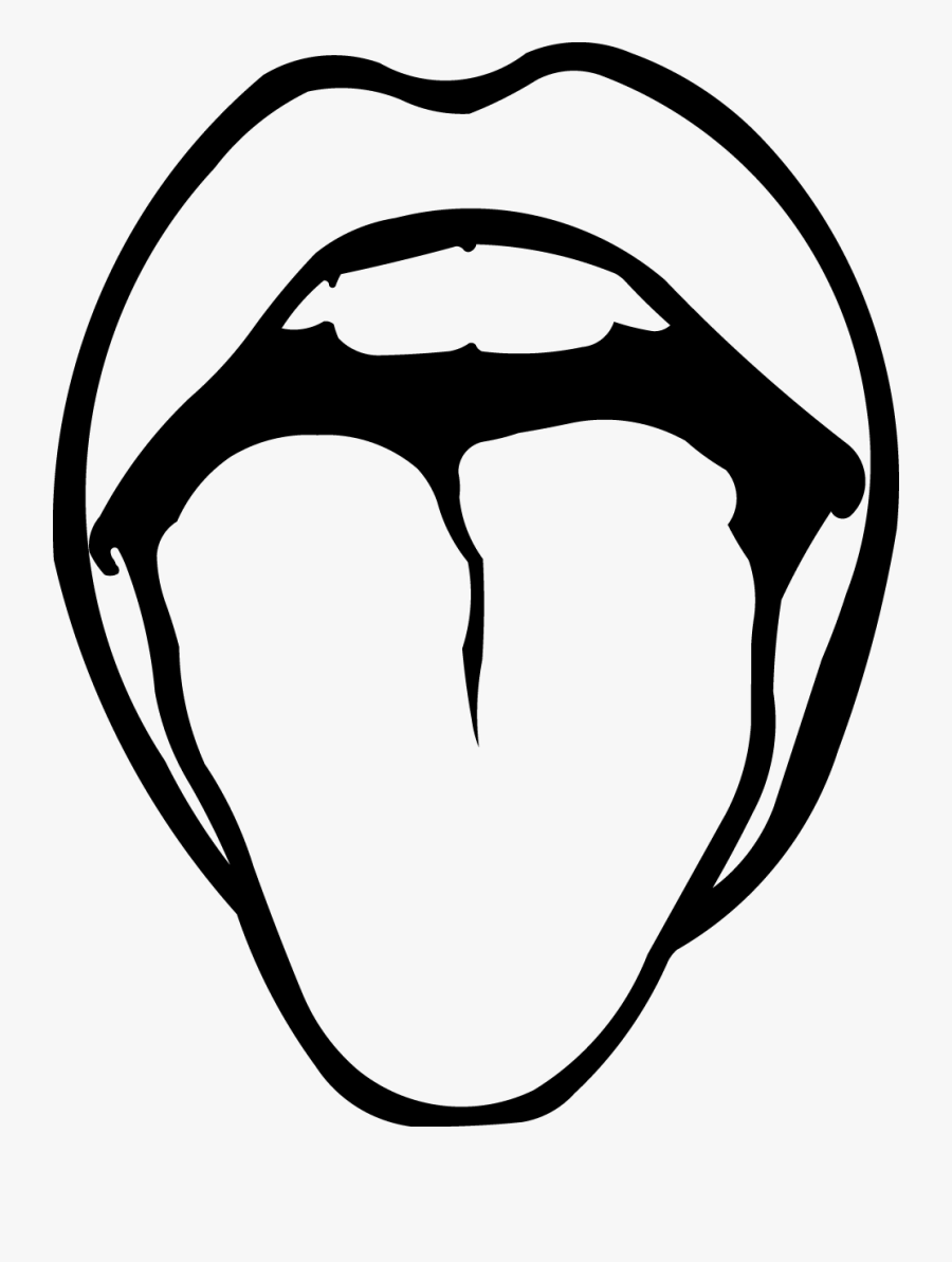 Transparent Tongue Clipart Png - Tongue Clipart Black And White, Transparent Clipart