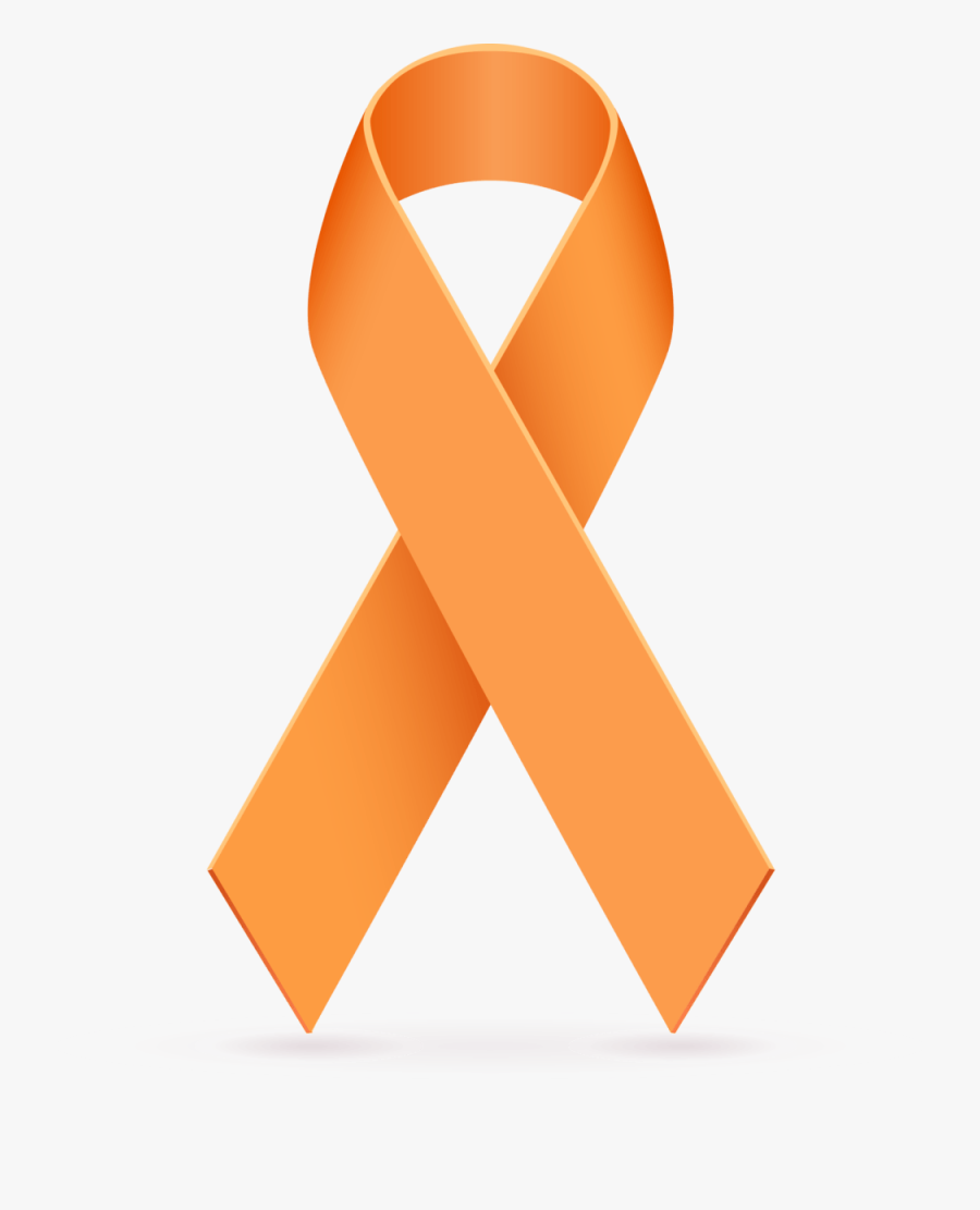 Orange Cancer Ribbon Png - Adhd Awareness Month Ribbon, Transparent Clipart