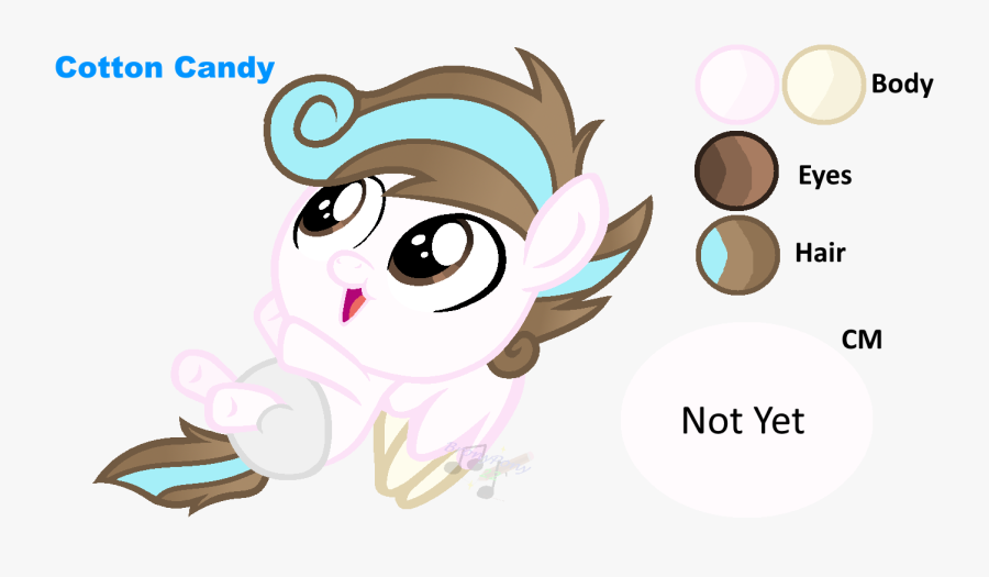 Mlp Cotton Candy Ref - Drawing, Transparent Clipart