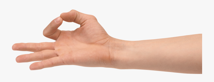 Hands Png Free Images - Ok Hand With Arm, Transparent Clipart