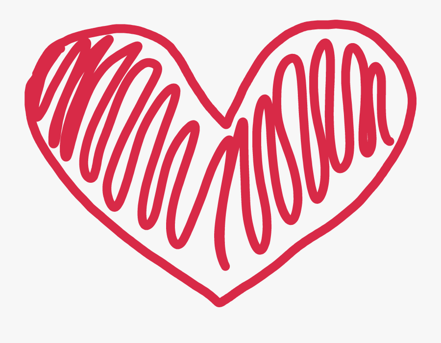 Heart Shaped Clipart Open Heart - Transparent Doodle Heart Clipart, Transparent Clipart