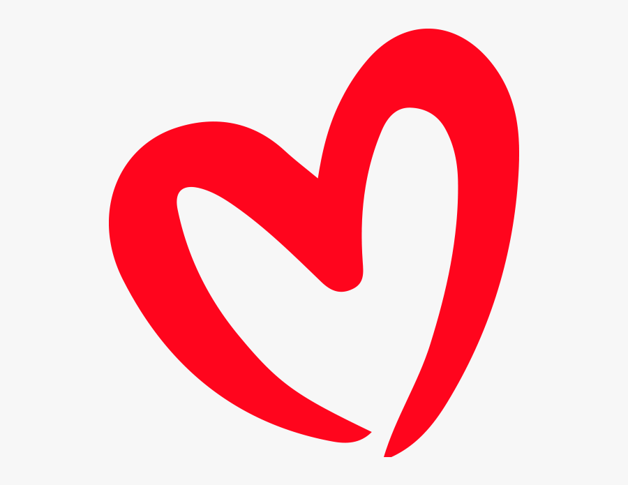 Paint Brush Heart Png - Heart Transparent Background, Transparent Clipart