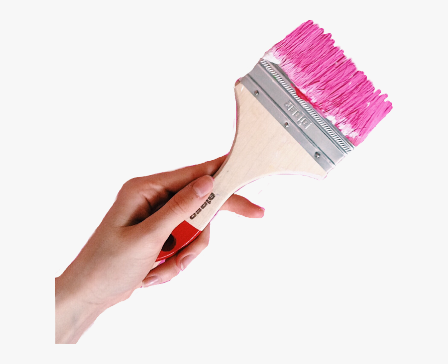 Hand Holding Paint Brush - Picsart Painting Brush Png, Transparent Clipart