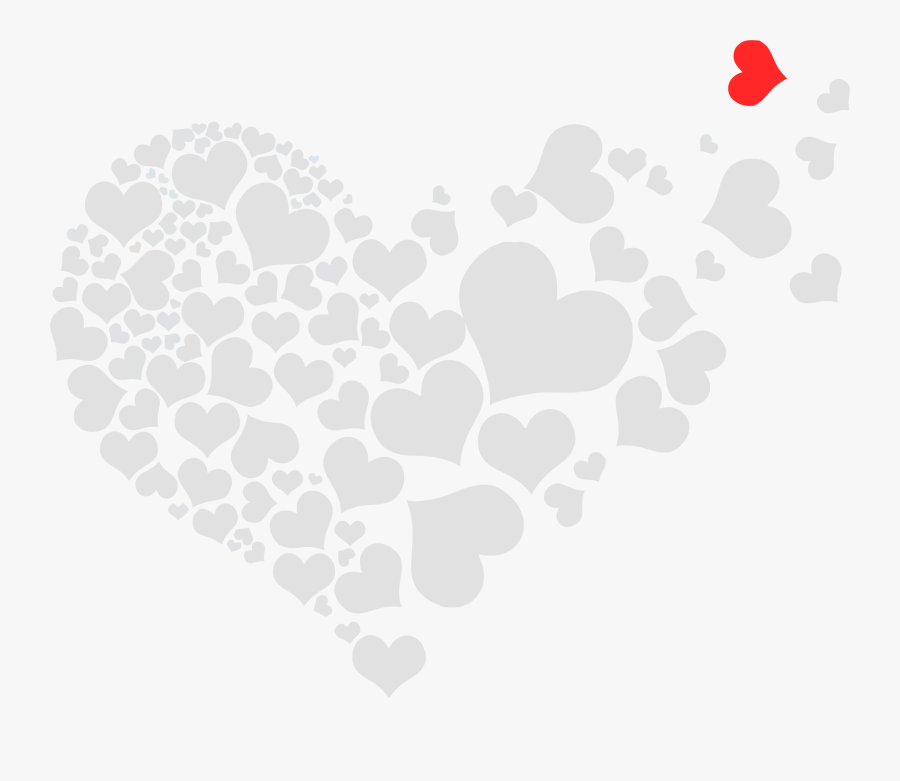 Heart No Background Group White Hearts Png Transparent Free