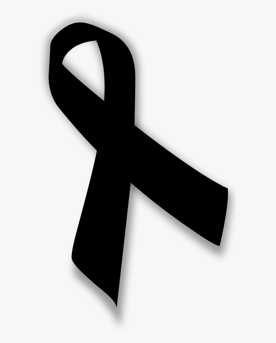 Pin By Ninfey On Poser Miscelaneas - Transparent Black Cancer Ribbon, Transparent Clipart