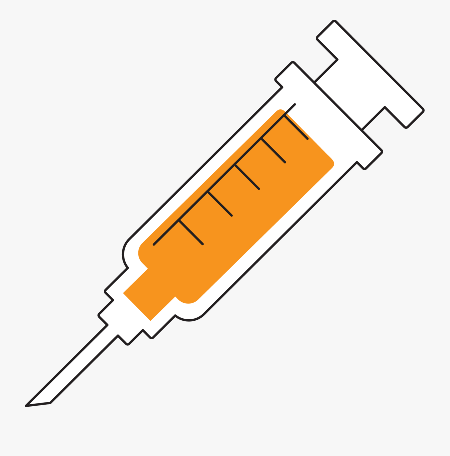 Syringe Injection Hypodermic Needle Clip Art - Syringe, Transparent Clipart