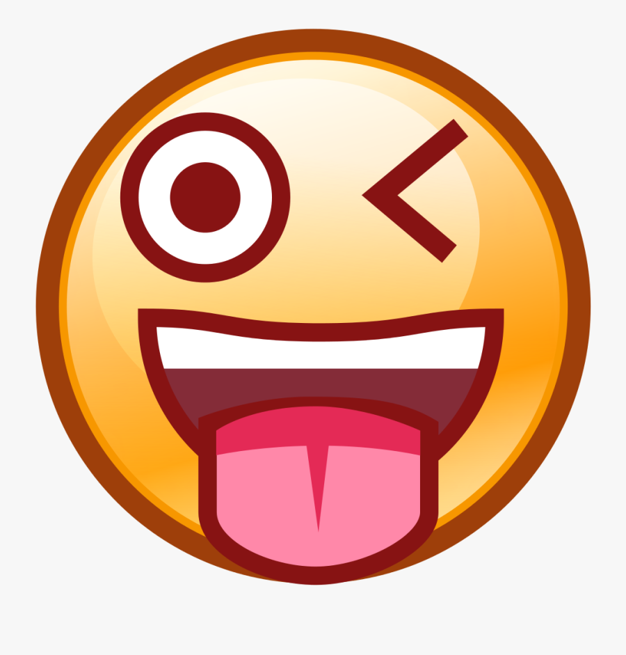 Transparent Clipart Winking Eye - Winking Face With Stuck Out Tongue Png, Transparent Clipart