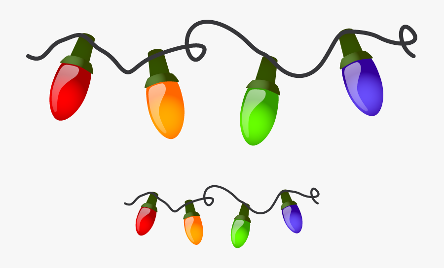 Christmas Lights Light Border Clip Art Clipart Library - Cartoon Christmas Tree Lights, Transparent Clipart