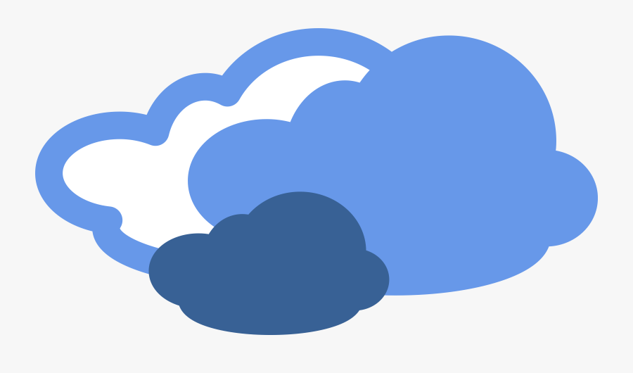Clip Art Clipart Weather Symbols - Weather Symbols Cloudy, Transparent Clipart