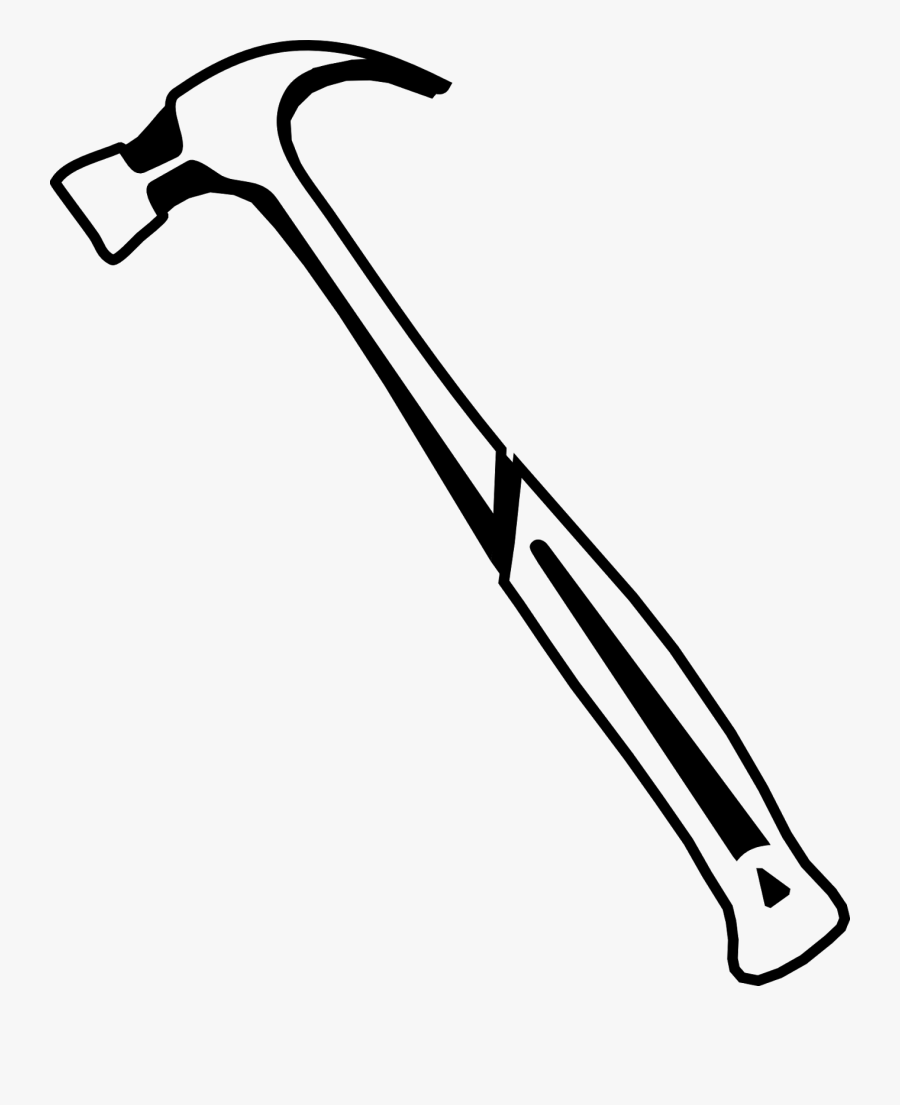 Clip Art Drawing Hammer - Cartoon Hammer Tool Drawing, Transparent Clipart