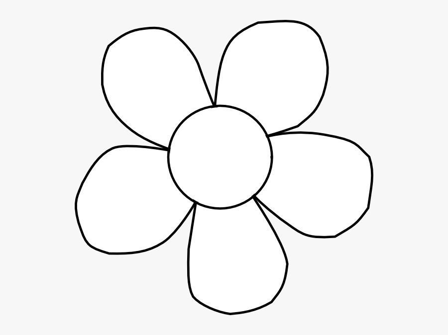 Black And White Daisy Clip Art At Vector Clip Art - Line Art Flower ...