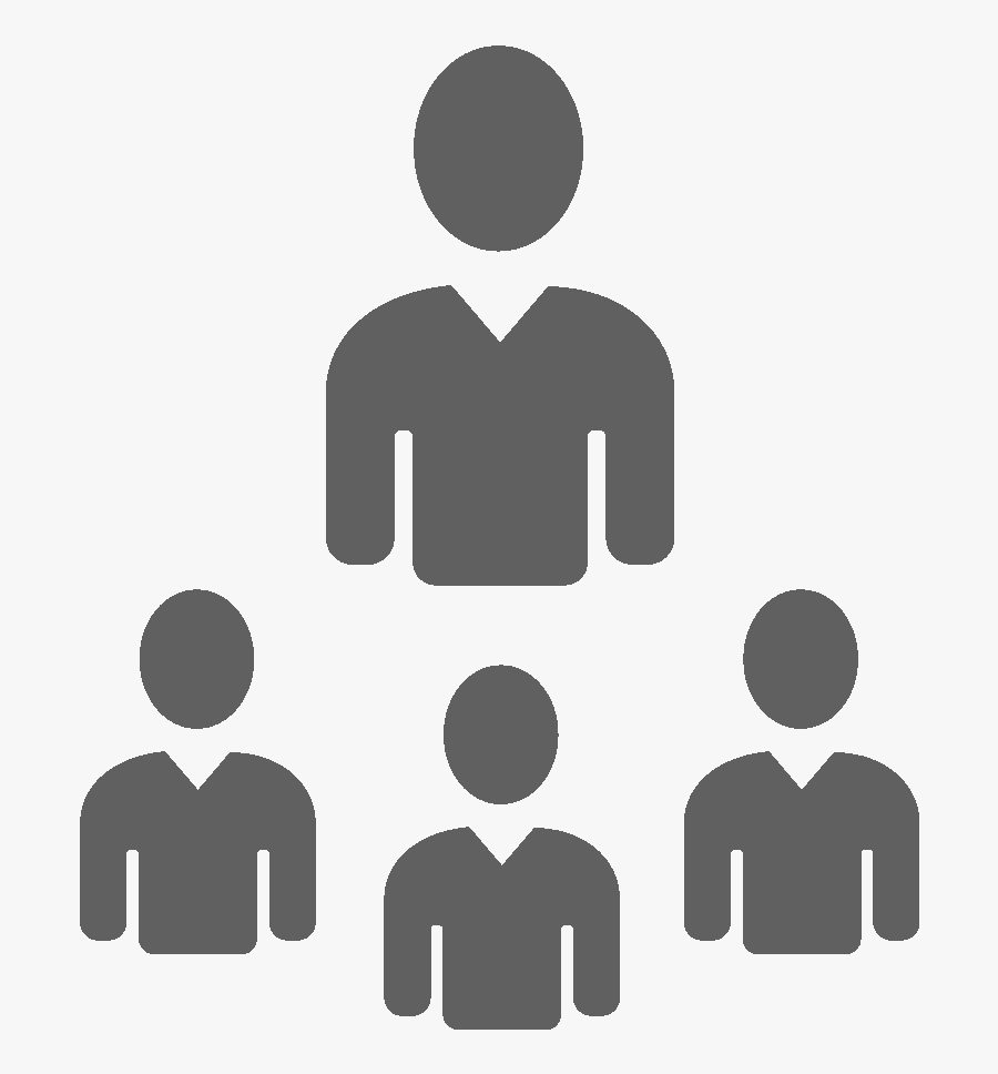 Grey Clipart Of Four People - Four People Team Png, Transparent Clipart