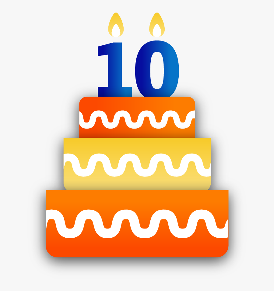 Happy Anniversary Clipart 10th - Happy Birthday 10 Gif, Transparent Clipart