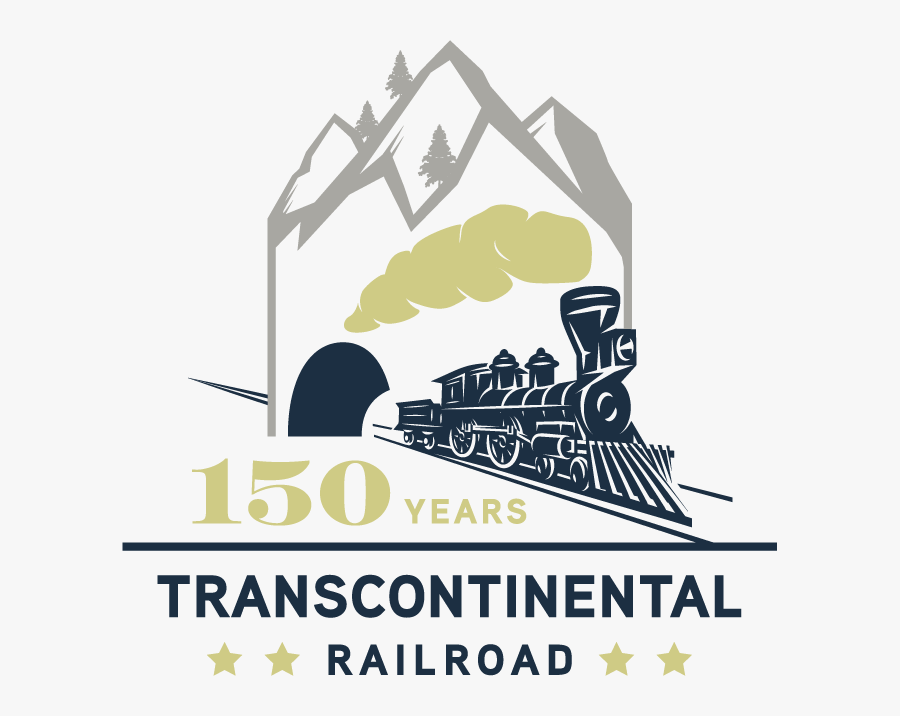 Transcontinental Railroad 150th Anniversary, Transparent Clipart