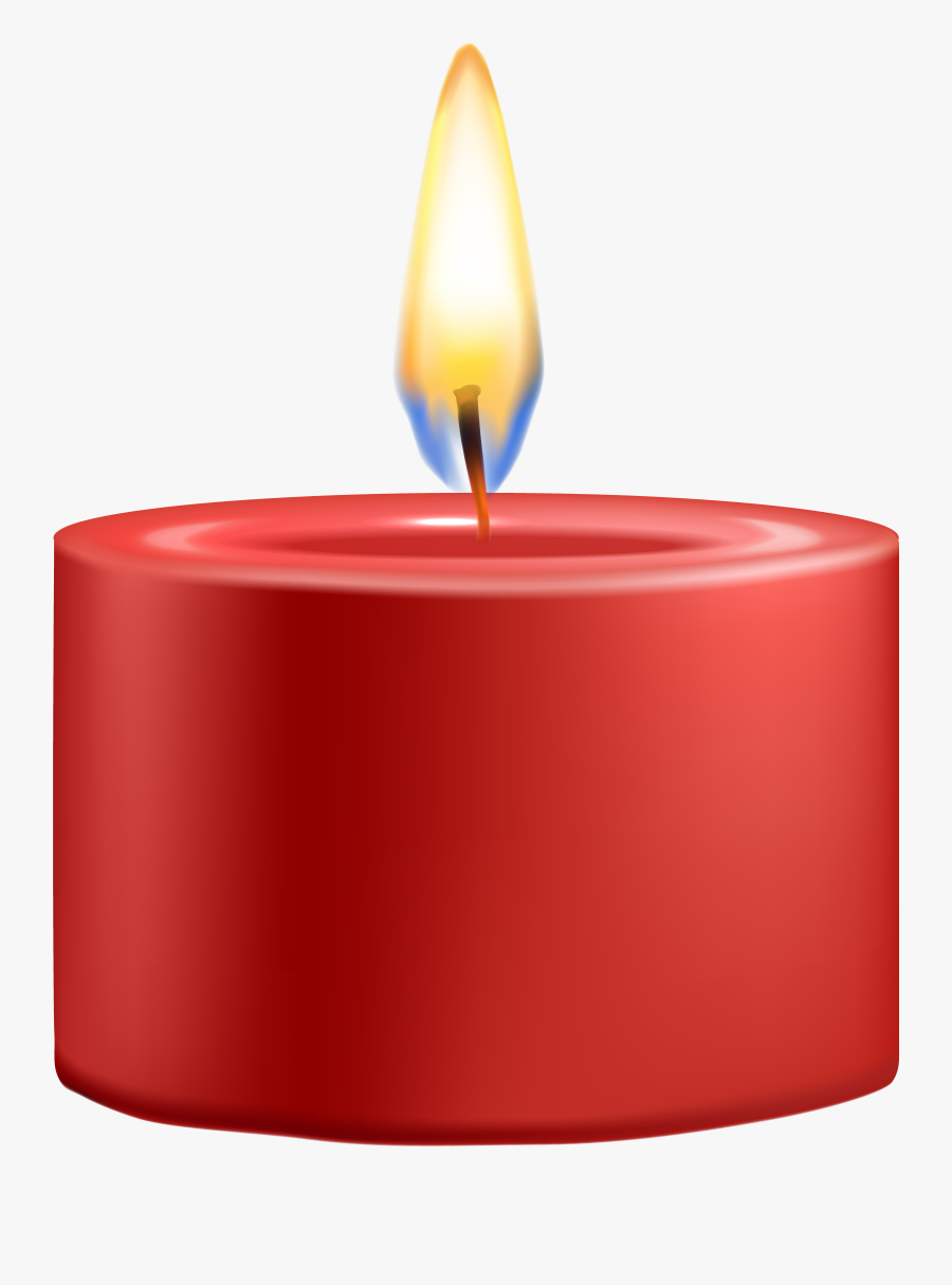 Red Candle Png Clip Art, Transparent Clipart