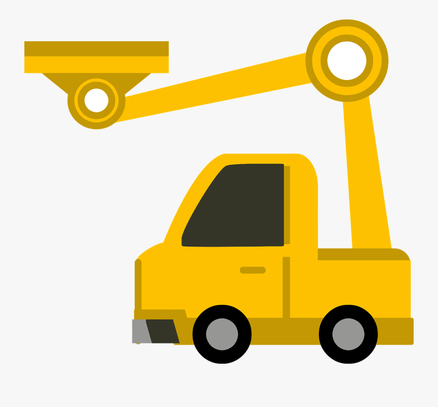 Crane Truck - Crane Clipart, Transparent Clipart