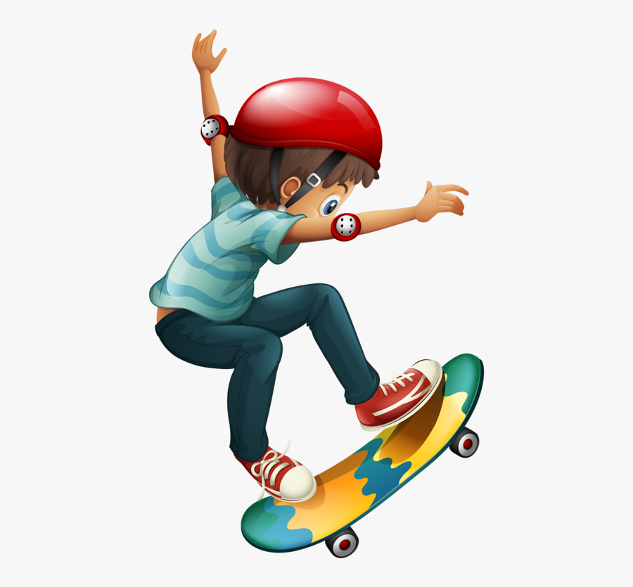 Girl Skateboard Clipart , Png Download - Skateboard Boy Png, Transparent Clipart