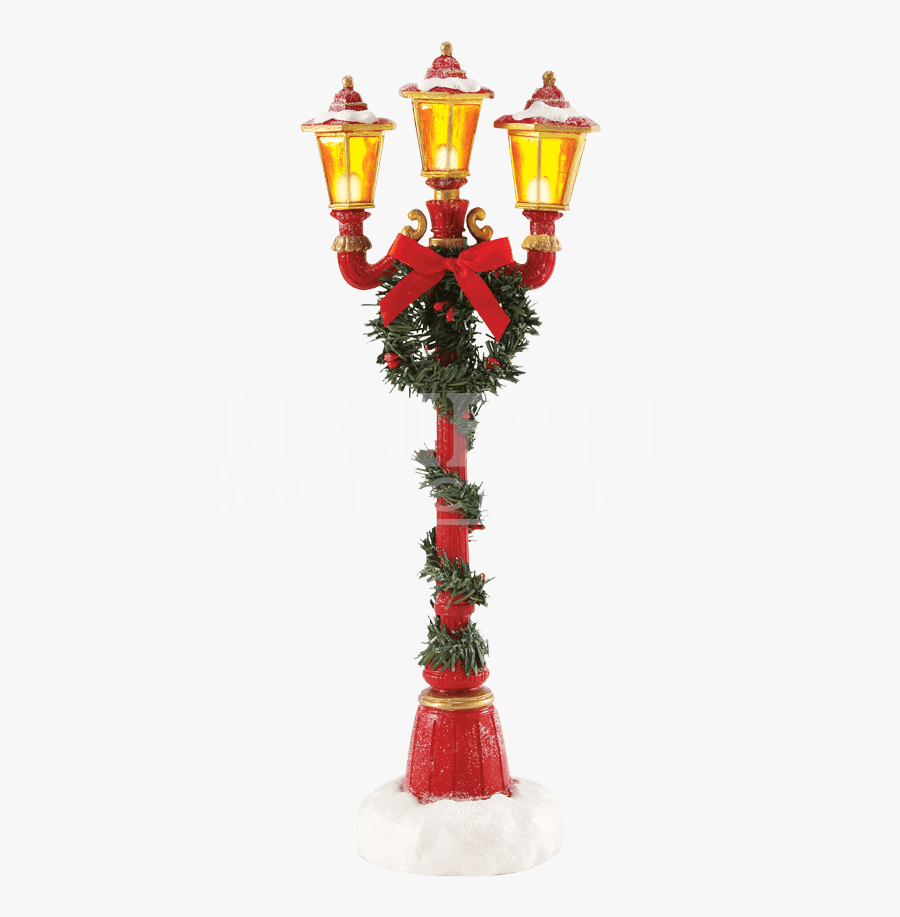 Christmas Lights Clipart Lamp - Christmas Lamp Post Transparent Background, Transparent Clipart
