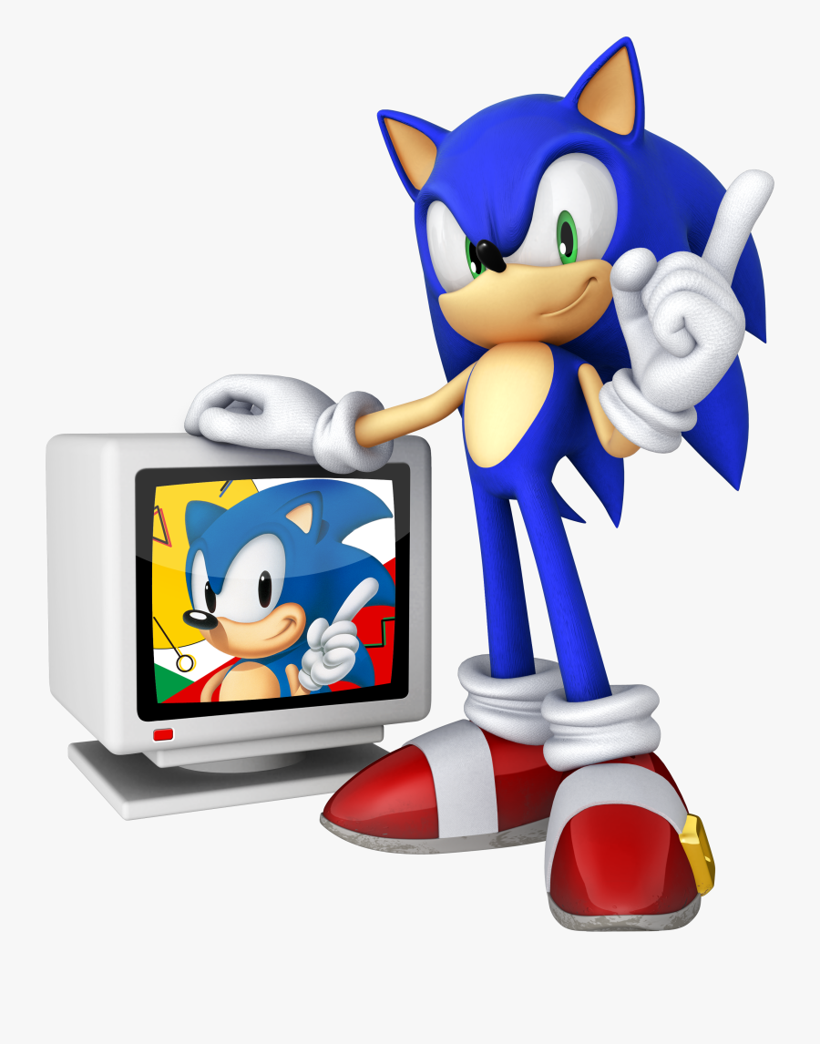 Sonic The Hedgehog Clipart Video Game Character - Sonic The Hedgehog 20th Anniversary Poster, Transparent Clipart