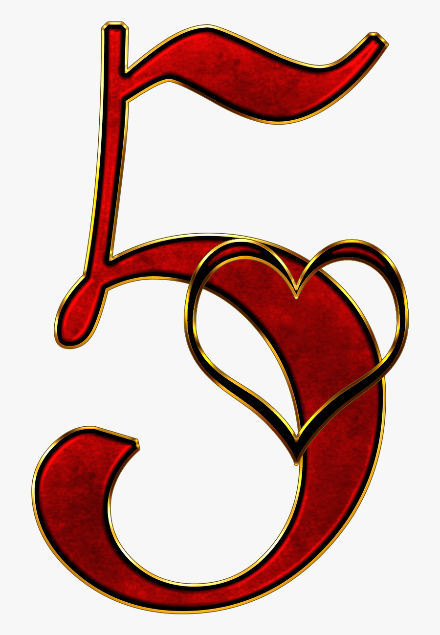 Love Number 5, Transparent Clipart