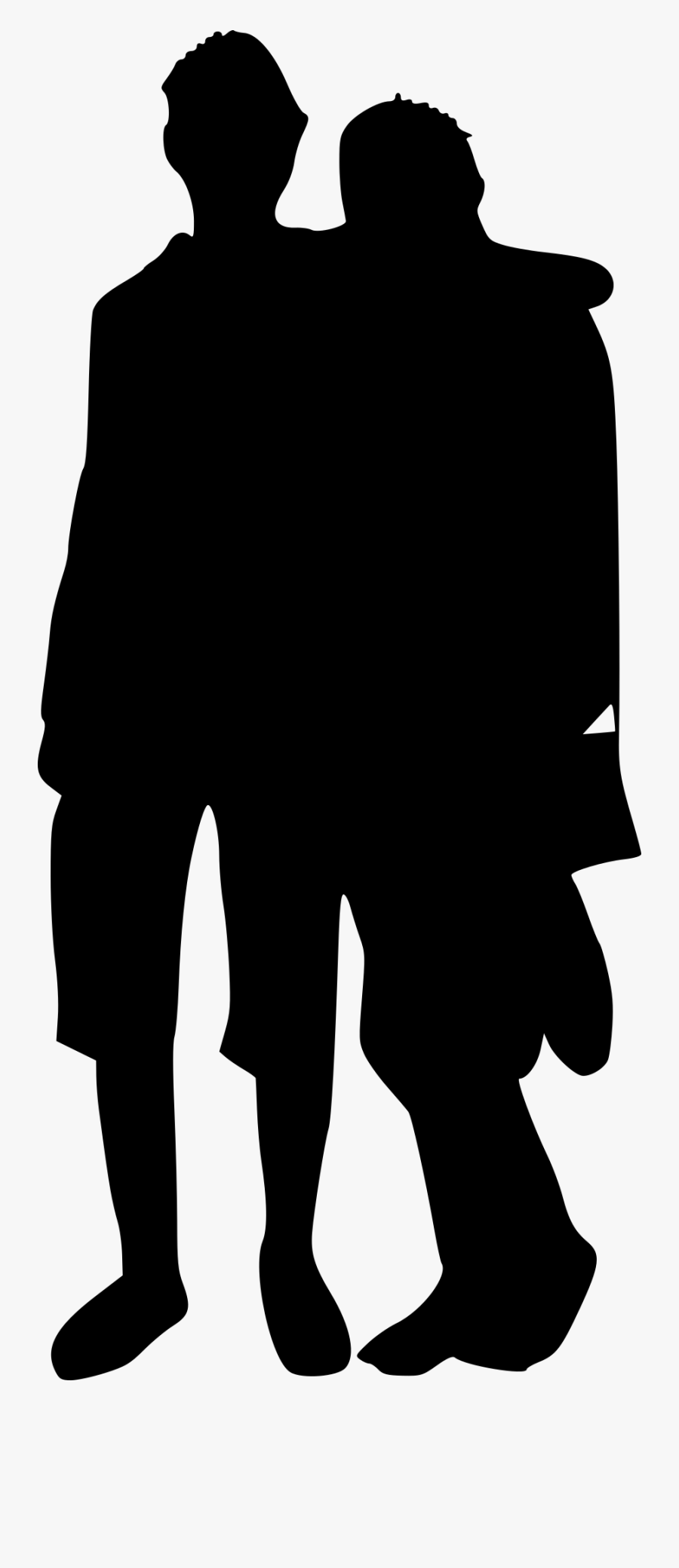 Silhouette Of 4 People Hugging , Free Transparent Clipart - ClipartKey