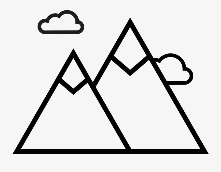 Mountain View - Mountain Png Vector Flag, Transparent Clipart