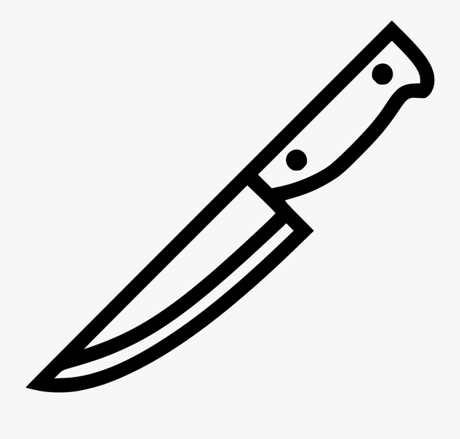 Chef Knife - Knife Vector Png White, Transparent Clipart