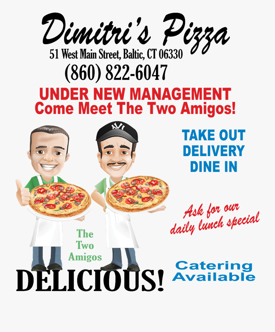 Dimitris Pizza Logo - Eumundi Markets, Transparent Clipart