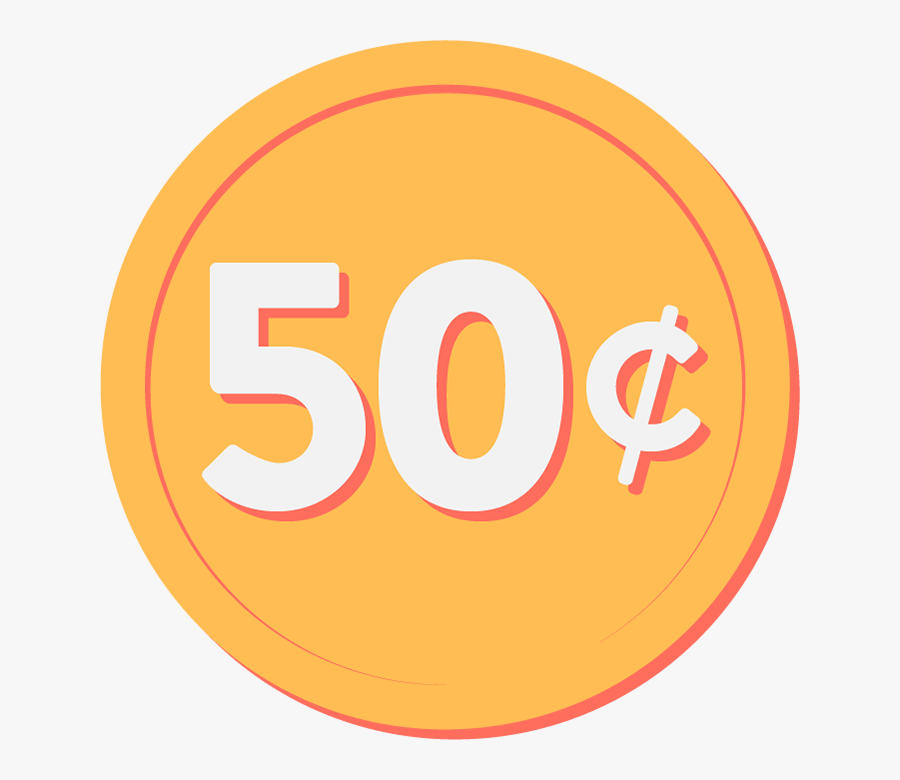 50 Cents Money Clip Art