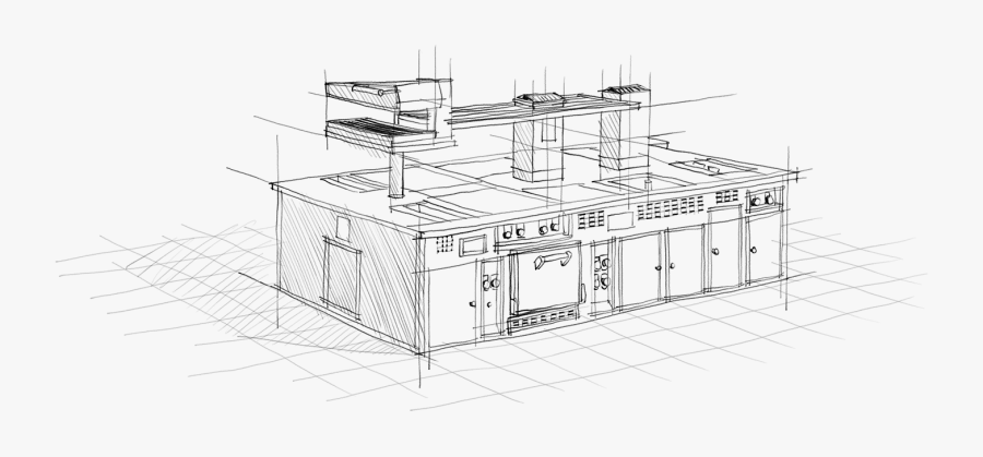 Molteni - Stove Drawing - Technical Drawing, Transparent Clipart