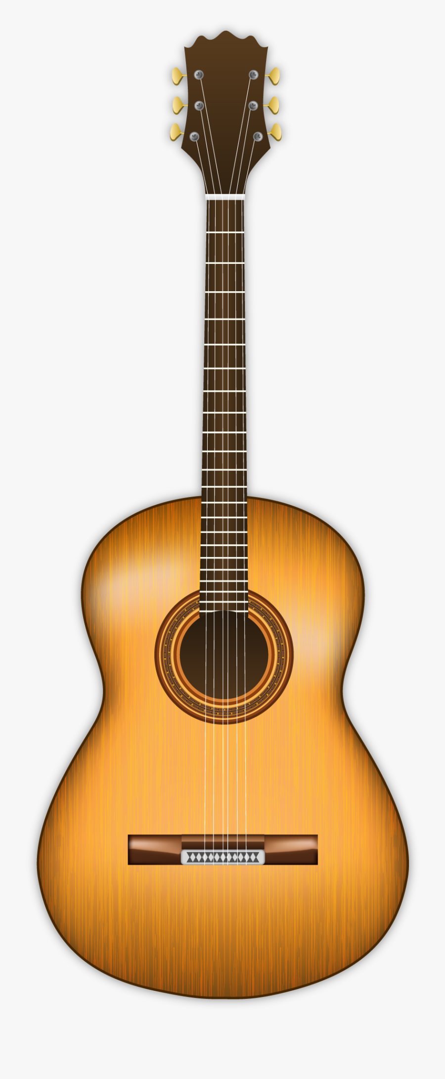 Guitar Clipart Png Image - Classical Parlor Guitar, Transparent Clipart