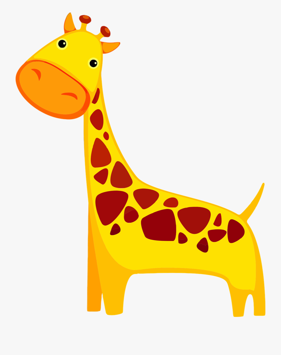 Free Vector Graphic Africa Animal Cartoon Giraffe Image - Cute Cartoon Giraffe Png, Transparent Clipart
