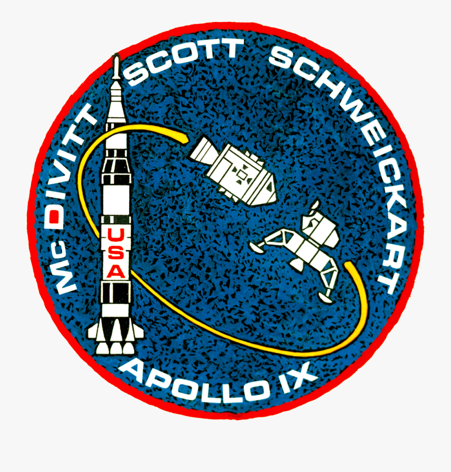 File - Apollo - - Apollo 9 Patch, Transparent Clipart