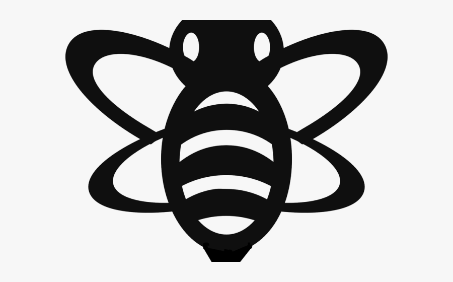 Bee Black And White Clipart, Transparent Clipart