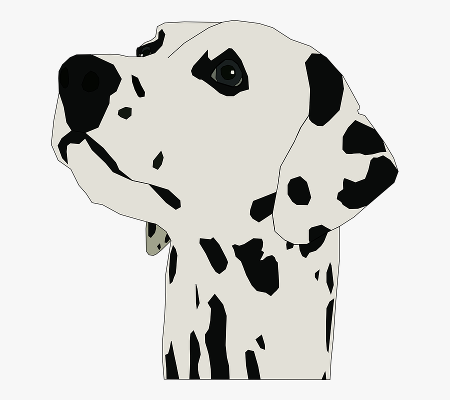Puppy Svg Traceable - Dalmatian Face Clip Art, Transparent Clipart