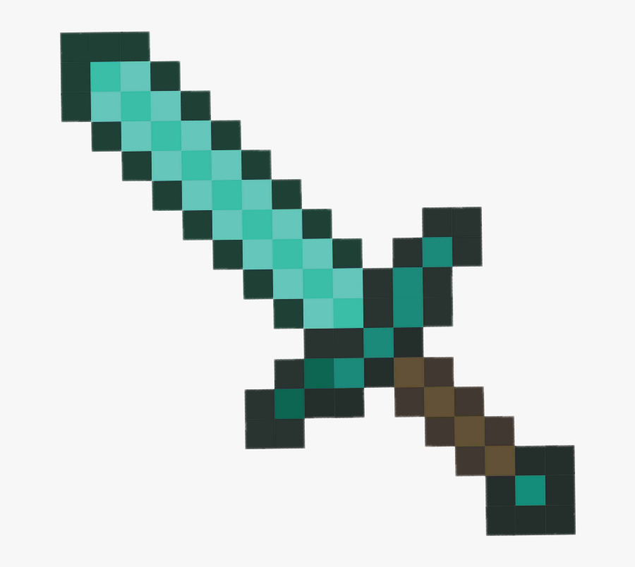 Minecraft Clipart Minecraft Logo - Minecraft Diamond Sword Png, Transparent Clipart