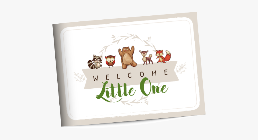 Woodland Baby Shower Guest Book, Transparent Clipart
