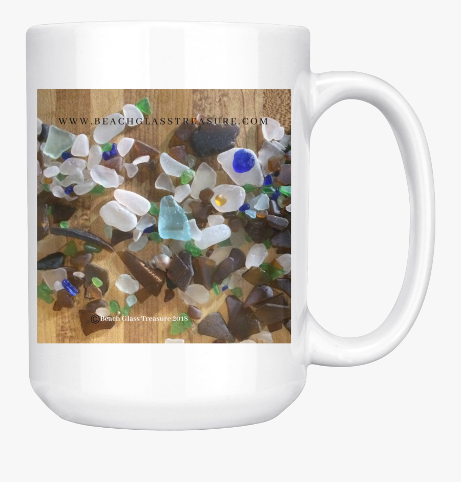 Beach Glass Treasures In A Pile Coffee/tea Mug - Coffee Cup, Transparent Clipart