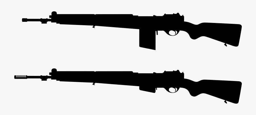 Fn49rifle Silhouette Png - Army Gun Silhouette, Transparent Clipart