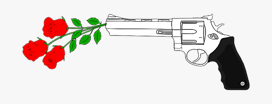 #roses #flowers #guns #stickers - Arma Png, Transparent Clipart