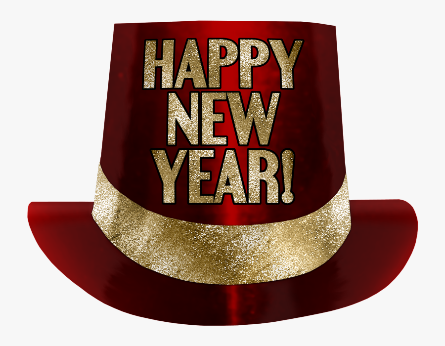 Transparent Happy New Year Hat Png - New Year Hat Transparent Background, Transparent Clipart