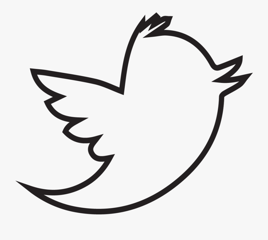 Twitter White Bird Logo Transparent Background, Transparent Clipart