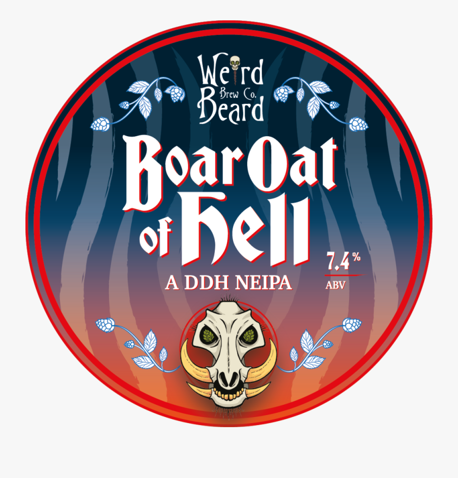 Boarooh Keg Preview-01 - Weird Beard Bat Out Of Hell, Transparent Clipart