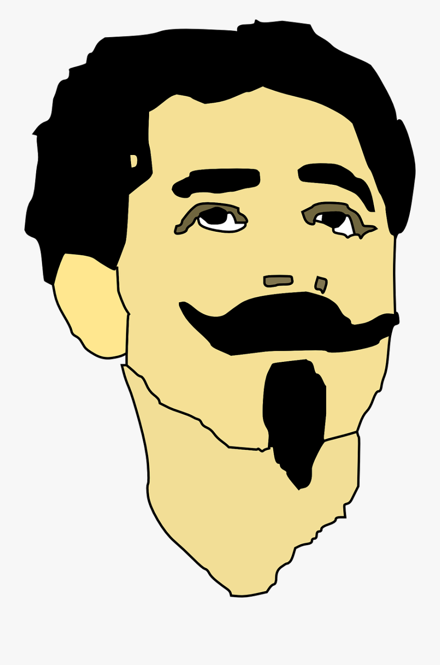 Mustache Man Clip Art, Transparent Clipart