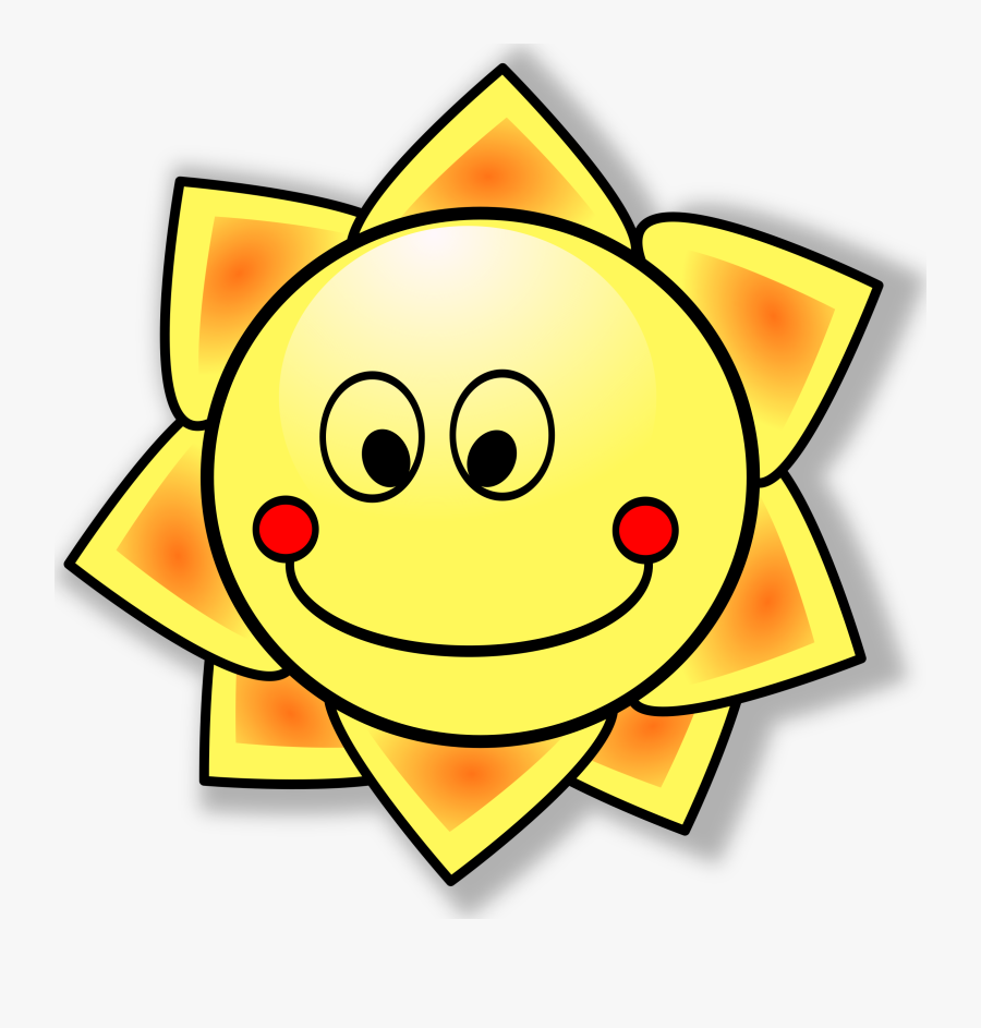 Smiling Sun Clipart - Sole Clipart, Transparent Clipart