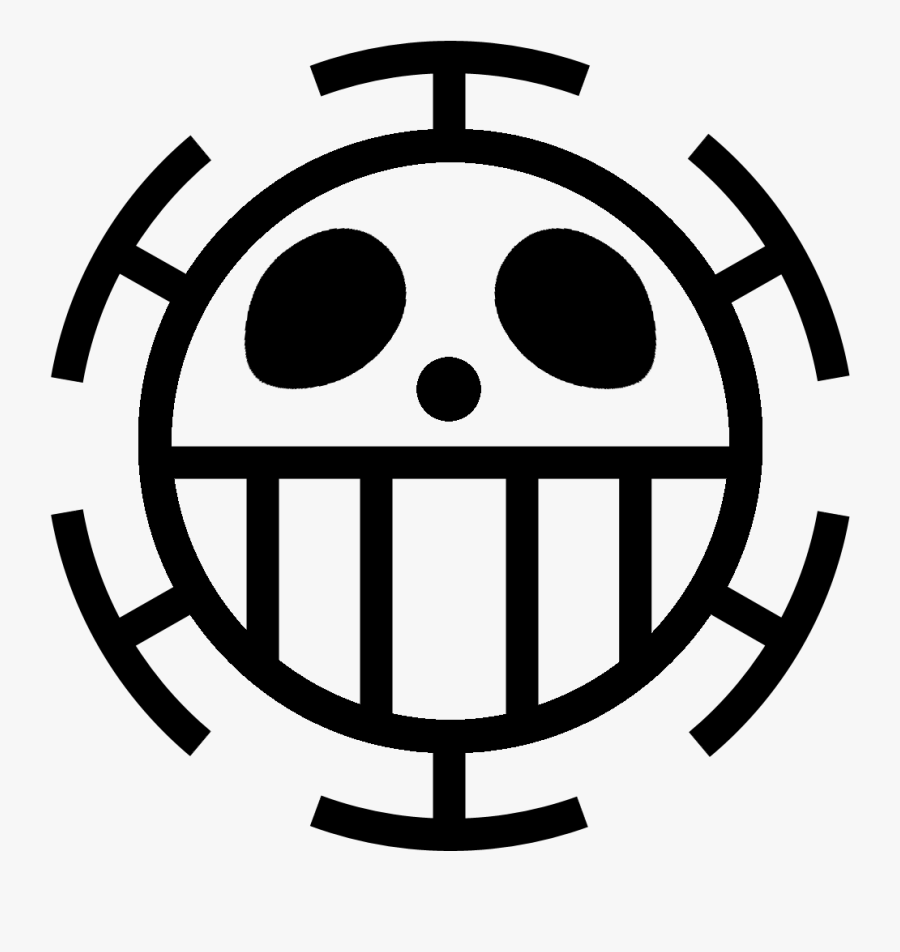 Lambang One Piece Trafalgar Law - Law Flag One Piece, Transparent Clipart